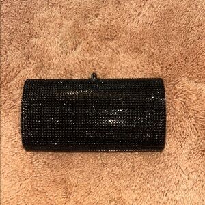 Judith Leiber Elegant Black Clutch Bag or Crossbody